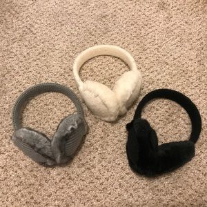 Set of three earmuffs